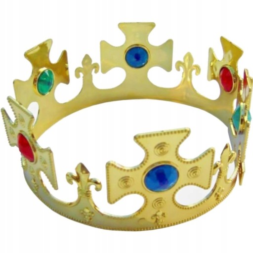 KORUNA KRÁĽOVSKÉHO PRINCA, ZLATO, šperky, Jasličková hra, Karneval, NASTAVITEĽNÉ