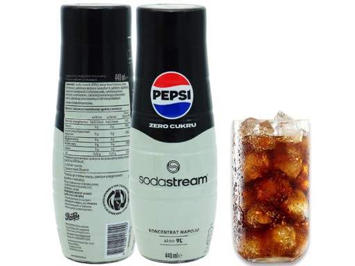 PEPSI MAX NULOVÝ KONCENTRÁT SIRUP PRE SODASTREAM SATURATOR 9L DRINK s 440ml