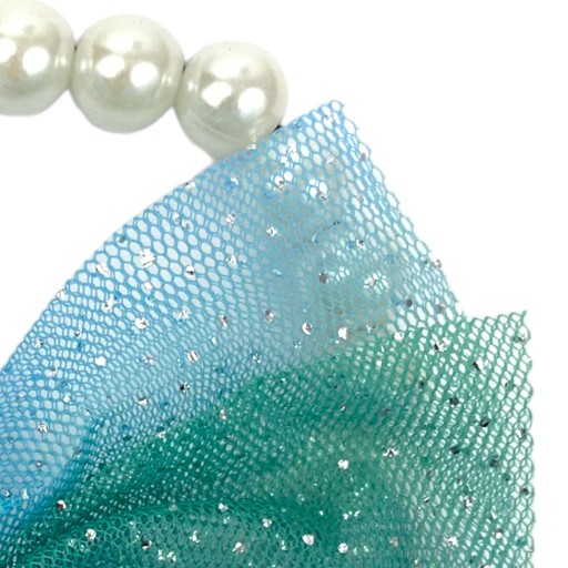 STUHA S PERLAMI MERMAID ARIEL outfit tylová mašlička do vlasov