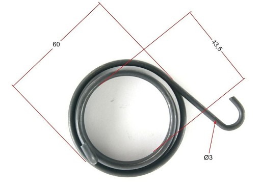 Pružina štartéra pre skúter pre 4T GY6 50-80