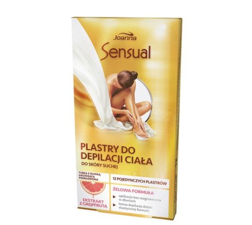 JOANNA SENSUAL depilačné pásiky telový gél grapefruit op. 12 ks.