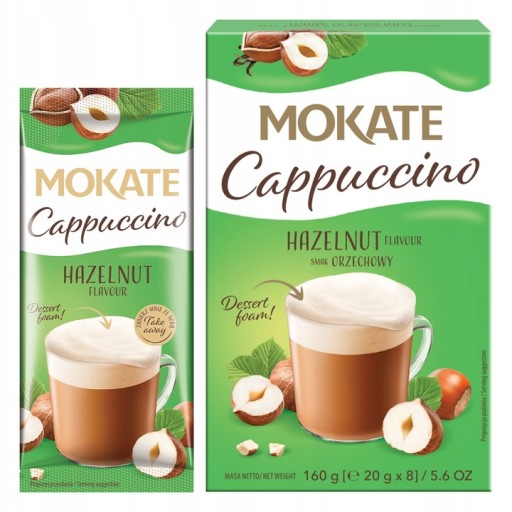 Mokate Cappuccino oriešok 20g x 8 kusov