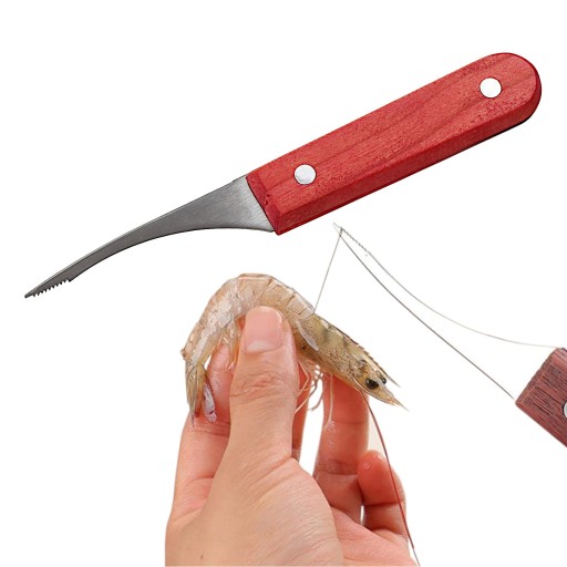 Nôž, krevety, morské plody a rezbársky nôž 17 cm
