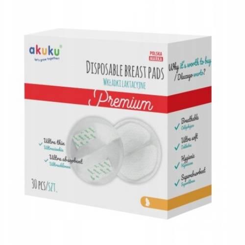 AKUKU Ultraslim podložky na dojčenie, 30 ks.