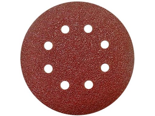 50 KUSOV! BRÚSNY DISK DISK NA VELCRO DISKY S OTVORMI 8 OTVOROV 125 mm