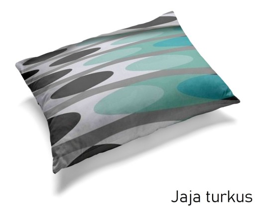Obliečka na vankúš 70x80cm 100% bavlna - Jaja tyrkysová