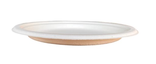 Jednorazové taniere, okrúhle, 18 cm, 50 ks. EKO CUKROVÁ TRSTINA