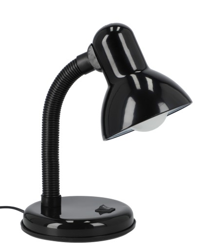 Stolná LED lampa na čítanie E27, nastaviteľný vypínač, kábel