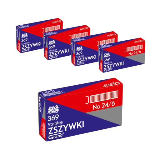 Sponky 24/6 GRAND 1000 ks. - Sada 1000 kvalitných zošívacích sponiek