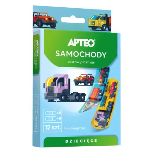 APTEO CARE Náplasti pre deti - autá, 12 ks