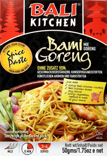 Bami Goreng Indonézska rezancová pasta 4 porcie 50g BALI KUCH
