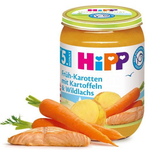 Hipp Obiadek Mladá mrkva Zemiaky Losos 5m 190g