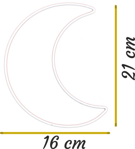 WHITE Moon 21 cm kov pre Dream Catcher