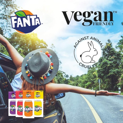 Prívesok vône do auta FANTA v tvare plechovky