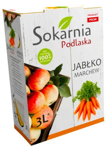Apple Mrkva Mrkvová šťava 3L