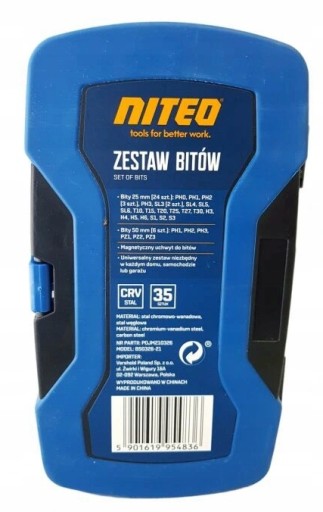 NITEO TOOLS BS0326-21 BIT SET 35KS