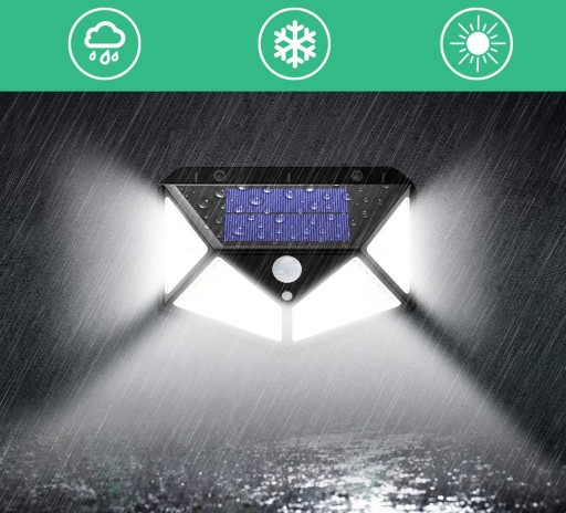 SLNEČNÁ LAMPA SO SNÍMAČOM POHYBU SÚMRAK 100LED