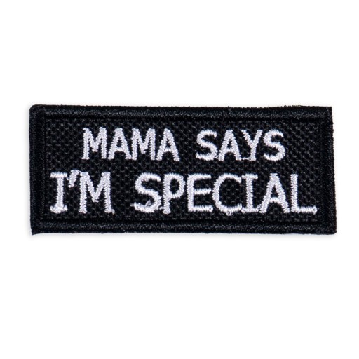 Nažehľovacia vyšívacia náplasť pre mládež životného štýlu mama hovorí, že som výnimočná