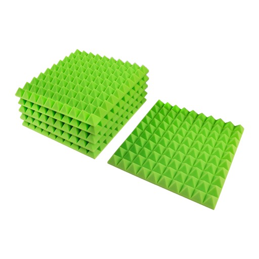 3D stenový panel Akustický pohlcovač ZELENÝ nástenný kužeľ