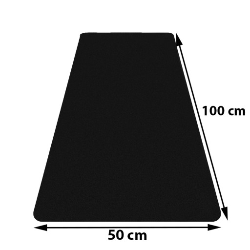 VEĽKÁ PODLOŽKA POD MYŠ 100x50 NA STOL XXL ČIERNA
