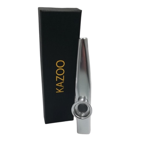 Strieborné Púzdro KAZOO, membrána ZDARMA, kovové - ideálne pre hudobníkov