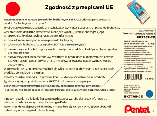 PENTEL BLACK BK77 ANTIBAKTERIÁLNY GUĽOVÝ BOD