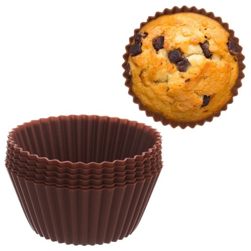 6x SILIKONOVÉ formy na pečenie muffinov a mafinov