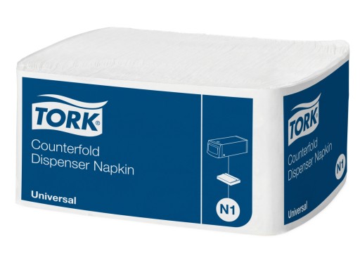 N1 Tork Counterfold biele dávkovacie obrúsky