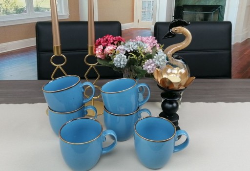 BOGUCICE RUSTIKÁLNY MODRÁ VEĽKÝ HRNČEK 500 ML MODRÁ