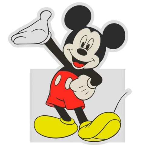 FAREBNÝ ORGANIZÁTOR NA DETSKÝ STOL - MICKEY MOUSE