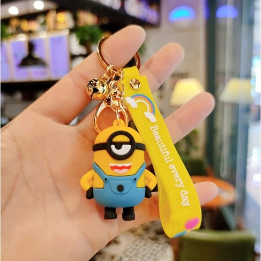PRSTEŇ NA KĽÚČE MINIONS KRÁSNY KAŽDÝ DEŇ 20CM KEVIN BOB GRU PRÍvesok