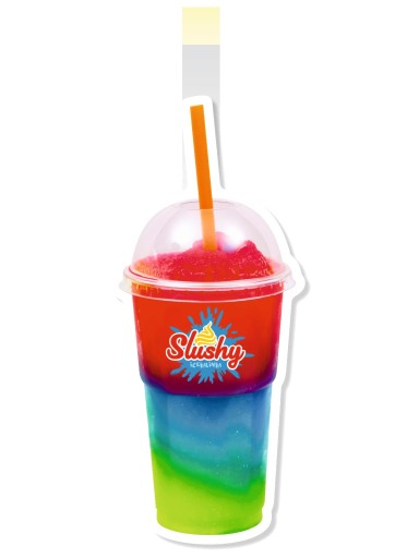 Wobler kiwak pohár granita slushy 30x13cm | Reklama mrazené sorbety