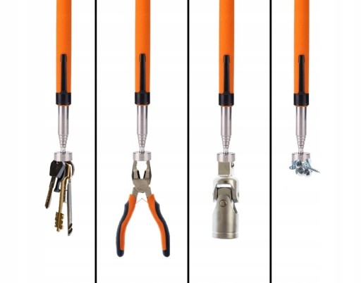 MAGNETICKÝ UCHOVÁVAČ, TELESKOPICKÝ MAGNET, DLHÝ, SILNÝ