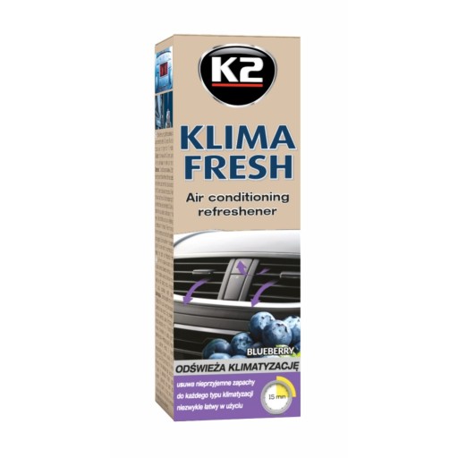 K2 KLIMA FRESH BLUEBERRY OSVIEŽOVAČ KLIMATIZÁCIE
