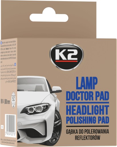 K2 LAMP DOCTOR SPONGE LEŠTIACA podložka REGENERAČNÁ LAMPA SVETLOMETOV 80mm M14