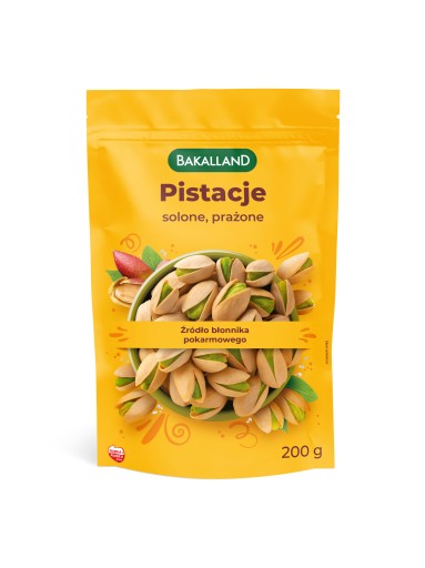 BAKALLAND Pražené slané pistácie v šupke 200 g