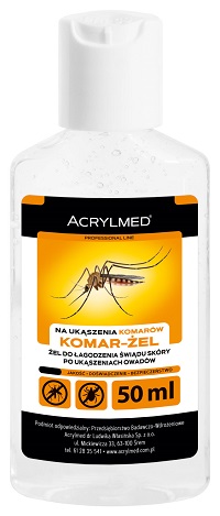 KOMÁR - GÉLOVÝ BALZAM NA POštípanie komármi ukľudňuje 50
