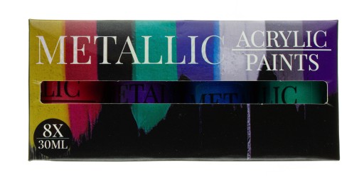 Creative Artist metalické akrylové farby 8 x 30 ml