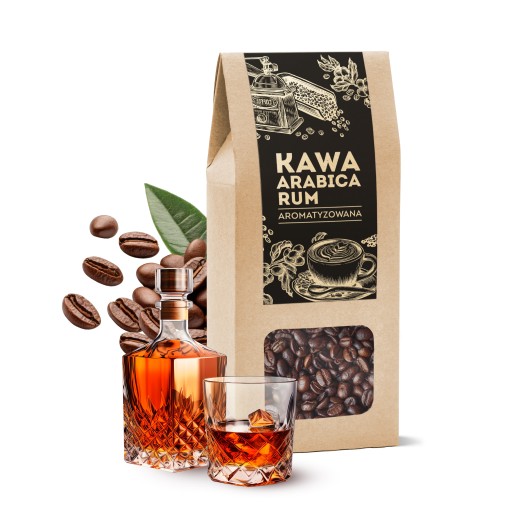 Arabica káva s príchuťou rumu 100g, 100% ARABICA