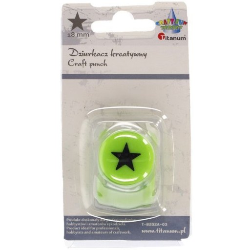 Kreatívny dierovač 18 mm Titanum Star - 03