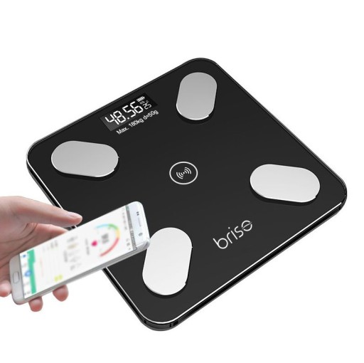 MODERNÁ CHYTRÁ KÚPEĽŇOVÁ VÁHA ANALYTICKÉHO SKLA 25v1 BLUETOOTH BATÉRIE