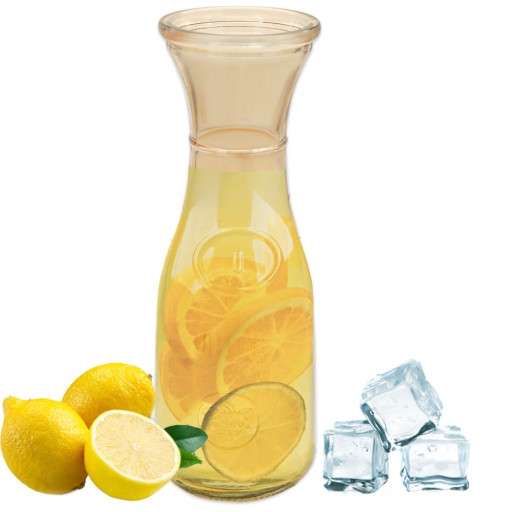 Sklenená karafa Tragar Amber 1000 ml na vodu, džúsy a nápoje