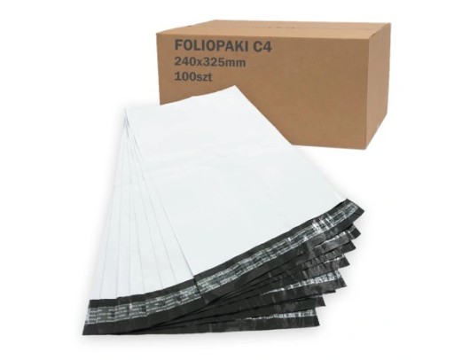 Fóliové obálky K02 Fóliové obálky C4 240x325mm 100 ks