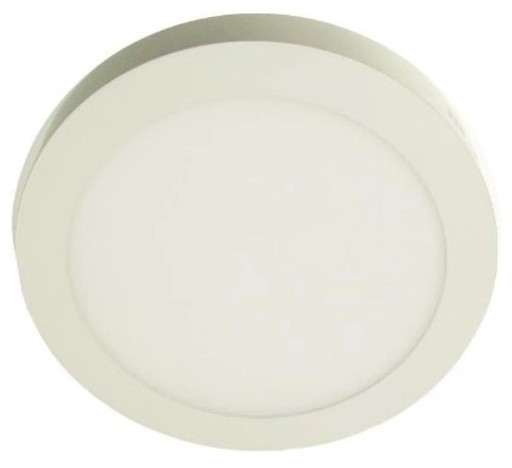 POVRCHOVÁ LAMPA Gerrit LED panel 12W 230V 6000K okrúhle stropné svietidlo, BIELA