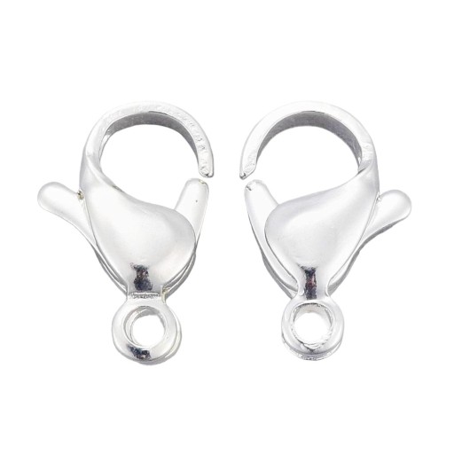 Spona z nehrdzavejúcej ocele Spona s homárom Spona s homárom strieborná 12 mm 5ks