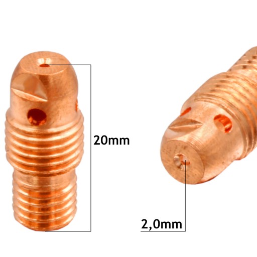 10x TIG prúdový konektor 2,0mm T13N27M SR9 SR20