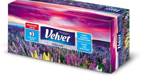 VELVET Hygienické obrúsky v krabičke po 90 ks.