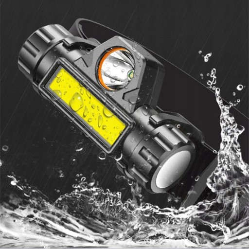 LED HLAVOVÁ LAMPA 4v1 MINI SVETLOMET S MAGNETOVOU BATÉRIOU NABÍJANIE cez USB