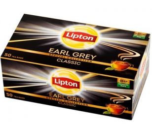 LIPTON Earl Grey čaj čierny 50 obálok