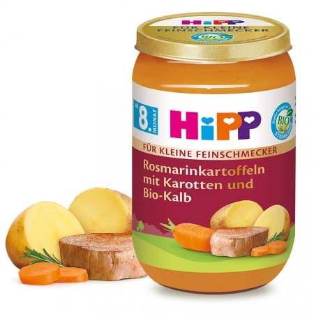 Hipp Bio zemiaky s rozmarínom a teľacím mäsom 8m 220g